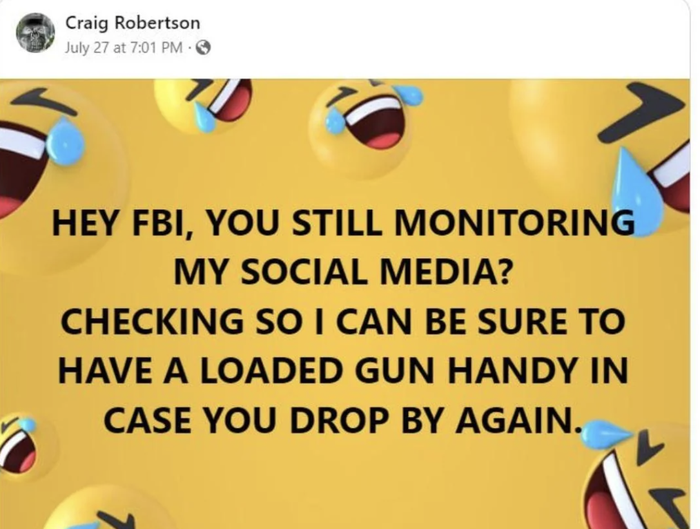 facebook grandparents - Craig Robertson July 27 at Hey Fbi, You Still Monitoring My Social Media? Checking So I Can Be Sure To Have A Loaded Gun Handy In Case You Drop By Again.